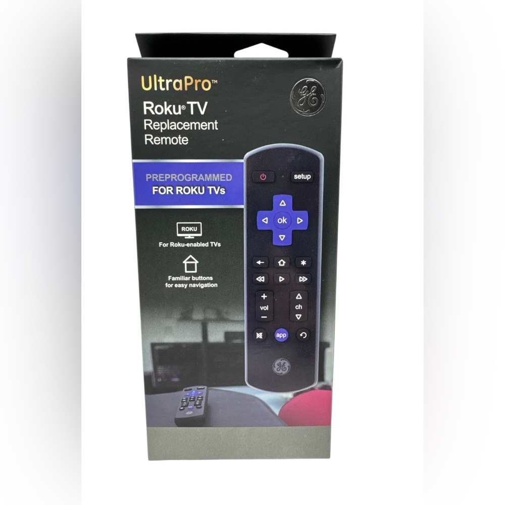 GE 66814 UltraPro Roku TV Replacement Remote